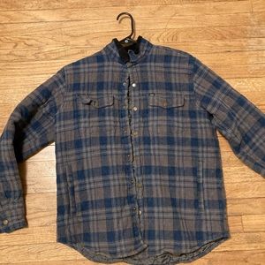Obey button up flannel